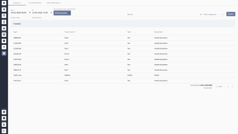 Web app provides asset lists for inventories and stock checks