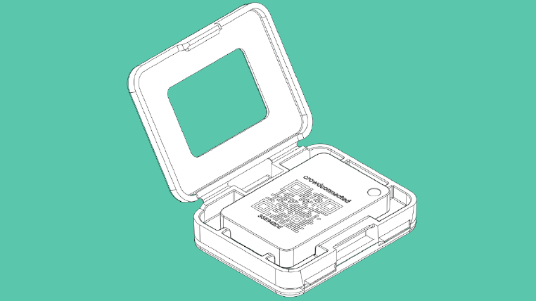 Warehouse environment with Crowd Connected BLE tags and beacons